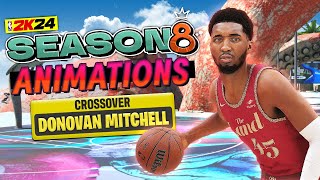 Best Build Dribble Moves on NBA 2K24 NEW Season 8 Animations [upl. by Janel]