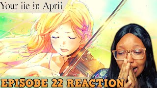 She lied in april 💔  YOUR LIE IN APRIL EPISODE 22 REACTION  Kaoris death [upl. by Ashlee965]