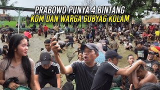 PRABOWO PUNYA 4 BINTANG  KDM DAN WARGA CITALANG SENANG GUBYAG KOLAM [upl. by Elisa]