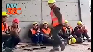 👷‍♂Obrero baila como Michael Jackson y se hace viral🕺🎶 [upl. by Concepcion]