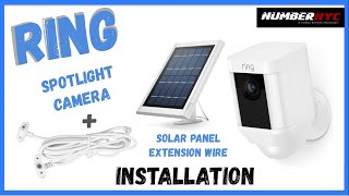 How to Install a Ring Camera with Solar Panel amp Extension Cable [upl. by Januisz699]