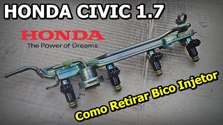 COMO RETIRAR BICO INJETOR CIVIC 17  Bico Injetor Honda Civic DESMONTAGEM BICO INJETOR HONDA CIVIC [upl. by Sulokcin]