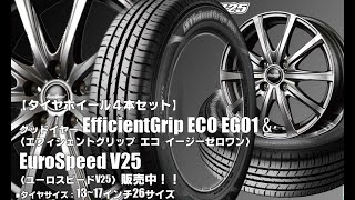 【新発売】グッドイヤーEfficientGrip ECO EG01 ＆EuroSpeed V25｜タイヤホイール4本セット [upl. by Erbua531]