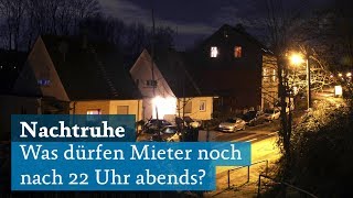 Mietwohnung Dürfen Mieter während Nachruhe Dusche und Jalousien benutzen [upl. by Leumhs]