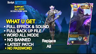 Script Skin Gusion Collector Nigh Owld No Password  Full Effect amp sound [upl. by Adidnere]