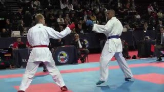 Noah Bitsch of Germany competing in the 2016 European Karate Championships  WORLD KARATE FEDERATION [upl. by Richmal]