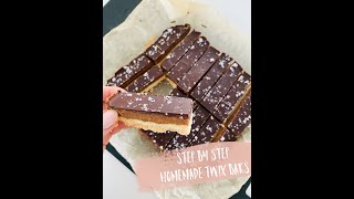 STEP BY STEP HOMEMADE TWIX BARS [upl. by Guria]