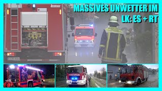 ⭕️ Massives Unwetter  Hagelberge  Fluten ⭕️ 🚒 Feuerwehr amp THW im Kampf gegen Wasser amp Co ES  RT [upl. by Sparhawk124]