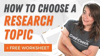 How To Choose A Research Topic For A Dissertation Or Thesis 5 Essential Criteria [upl. by Aehc301]