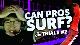 Can CSGO PROS SURF on KITSUNE  Surf Competition 2  Cloud9 CSGO Trials [upl. by Norramic]