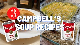 3 NEW Campbell’s Soup Recipes  SIDE DISHES  MAIN DISH  EASY AND DELICIOUS RECIPES [upl. by Humfrid]