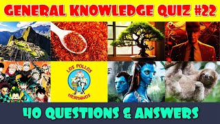 General Knowledge Trivia Quiz Part 22 [upl. by Montanez672]