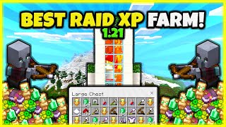 BEST SIMPLE 121 RAID FARM TUTORIAL in Minecraft Bedrock MCPEXboxPSSwitchPC [upl. by Erme693]