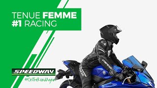 Equipement moto femme  Test tenue Dainese racing avec Rebecca Hampton [upl. by Nigle]