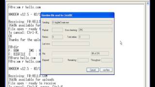 XMODEM on CPM [upl. by Anirb]