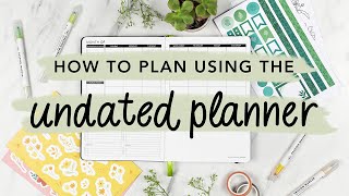 How To Use The Passion Planner Undated Planner [upl. by Radnaxela5]