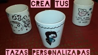 DIY REGALO Crea tus tazas personalizadas económicas fáciles y bonitas [upl. by Omora]