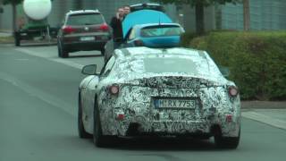 2018 Toyota Supra or BMW Z5 Coupe Spied On The Road  Part 1 [upl. by Kinom]