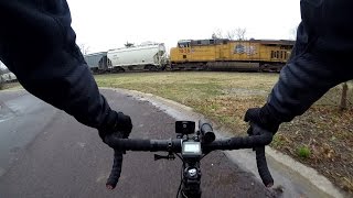 Train Race And Should You Wear Headphones While Bicycling Commute Bike Blogger [upl. by Burroughs430]