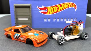 RC Hot Wheels Mazda RX7  DIY Hot Wheels RC conversion 164 scale RC Micro RC car [upl. by Econah665]