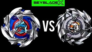 COBALT DRAGOON 260C vs WEISS TIGER 360U  BEYBLADE X BATTLE [upl. by Tomlin823]