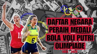 DAFTAR NEGARA PERAIH MEDALI BOLA VOLI PUTRI OLIMPIADE ‼️ [upl. by Ahseined]