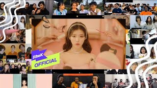 MV IU아이유  Celebrity REACTION MASHUP [upl. by Malliw]