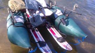 Crazy Inflatable Pontoon with 6HP outboard motor in Chattahoochee river [upl. by Salangi]