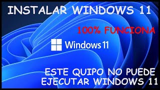 ✅💥🔥Este equipo no puede ejecutar Windows 11 Solución  Habilitar TPM  REEMPLAZAR appraiserresdll [upl. by Auguste]