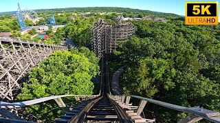 Boss POV 5K INFAMOUS Wooden Coaster Six Flags St Louis Eureka MO [upl. by Vial306]