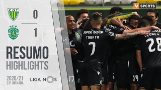 Highlights  Resumo Tondela 01 Sporting Liga 2021 23 [upl. by Rolph]