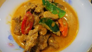 พะแนงเนื้อ How to make Panang Beef Curry Recipe cook with Gui [upl. by Salene]