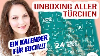 Annemarie Börlind Adventskalender 2019 Verlosung KOMPLETTER KALENDER Unboxing ALLE 24 Türchen [upl. by Ahsimac883]