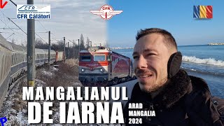 Arad  Mangalia cu trenul  Calatorie spre Marea Neagra in plina Iarna 2024 [upl. by Ibrik]