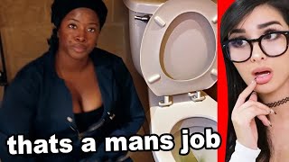 female plumber gets SHAMED by a man [upl. by Lamrert339]