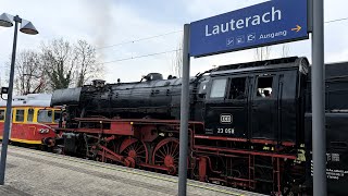 Lauterach🚂🚂 Bahnnostalgie amp moderne Epoche VI RH4748 Desiro ML Dampflok BR23 amp 77250 amp ET10104 [upl. by Berman]