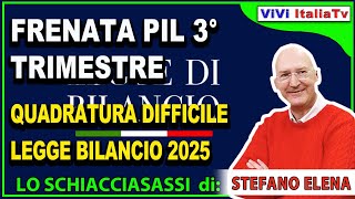 Legge di bilancio 2025 a rischio Pil fermo [upl. by Arlie]