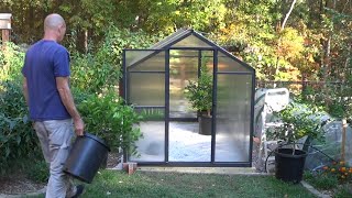 Small Greenhouse kit by Veikous  Build Cost Modifications and First Impressions [upl. by Leeban]