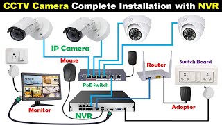 CCTV Camera Connection with NVR for Home ElectricalTechnician [upl. by Jem539]