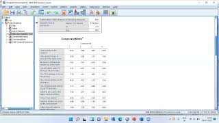 SPSS PCA Part 1 KMO Measure and Bartlett Test for Sphericity [upl. by Erlandson554]