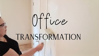 HOME OFFICE MAKEOVER  TRANSFORMING MY WORKSPACE  BUDGET FRIENDLY  MINIMALIST LIVING [upl. by Sinne]