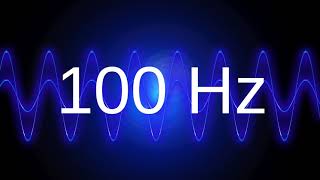 100 Hz clean pure sine wave TEST TONE frequency [upl. by Yatnwahs]