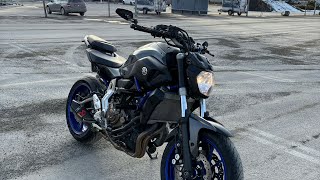 Yamaha MT07 First ride 2024 [upl. by Lebasy951]