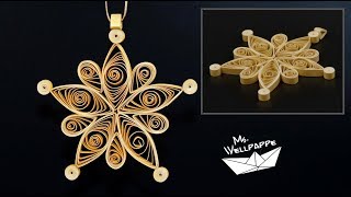 Sterne basteln zu Weihnachten mit Papierstreifen  schöne Weihnachtsdeko selber machen  DIY [upl. by Nebra502]