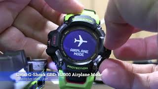 Casio GShock GBDH2000 Airplane Mode [upl. by Haletky]