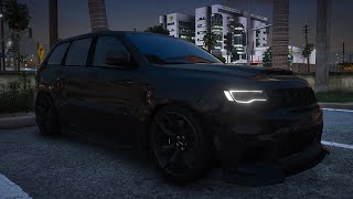 PC GTA FiveM quotCUSTOMquot Hellaphant Trackhawk  LOUD Whine Downshifts Etc [upl. by Yevrah]