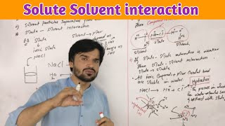 Solute Solvent interaction class 9 MT CHEMISTRY [upl. by Yevad273]