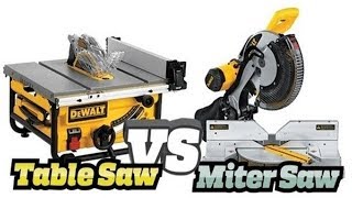 Miter Saw vs Table Saw  Which One Is The Best Saw TheReviewIO [upl. by Lissy]