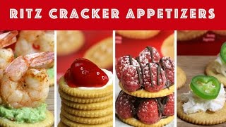 4 Easy RITZ Cracker Party Appetizers [upl. by Randi]