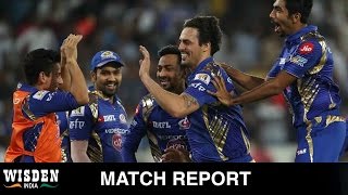 IPL 10 final Bowlers help Mumbai defend 129 clinch third title  Wisden India [upl. by Trilley827]